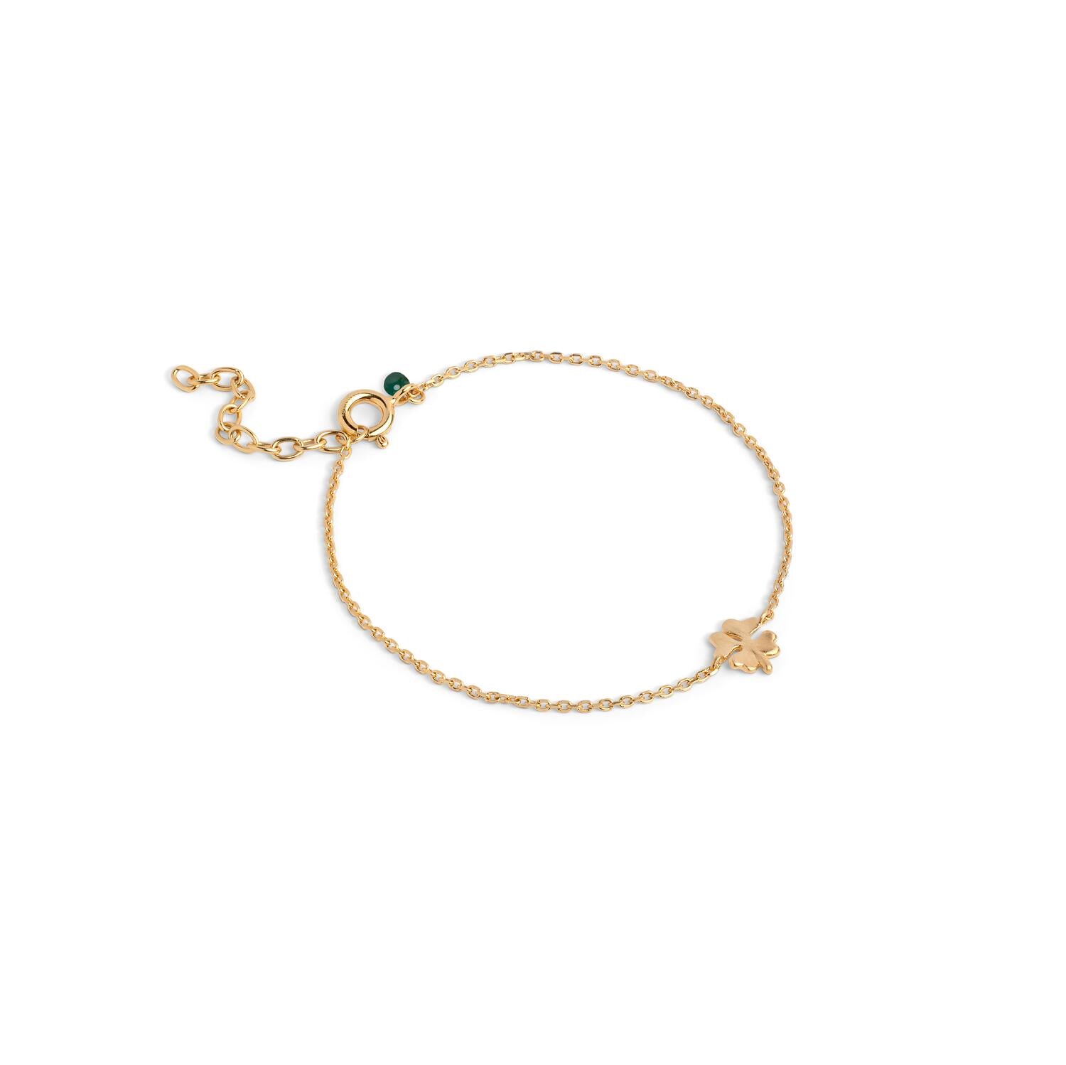 Four-Leaf Clover armbånd - forgyldt