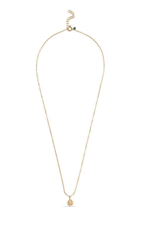 Four-Leaf Clover halskæde - forgyldt