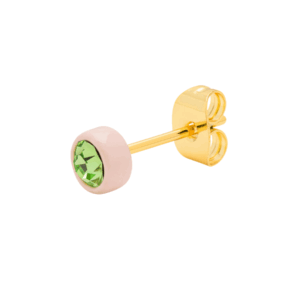 Gala Crystal ørestik - lyserød/grøn