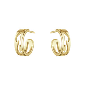 Georg Jensen Fusion øreringe i 18 kt. guld