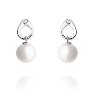 Georg Jensen Magic ørestikker 1513C, 18 kt. hvidguld med hvide perler og brillanter