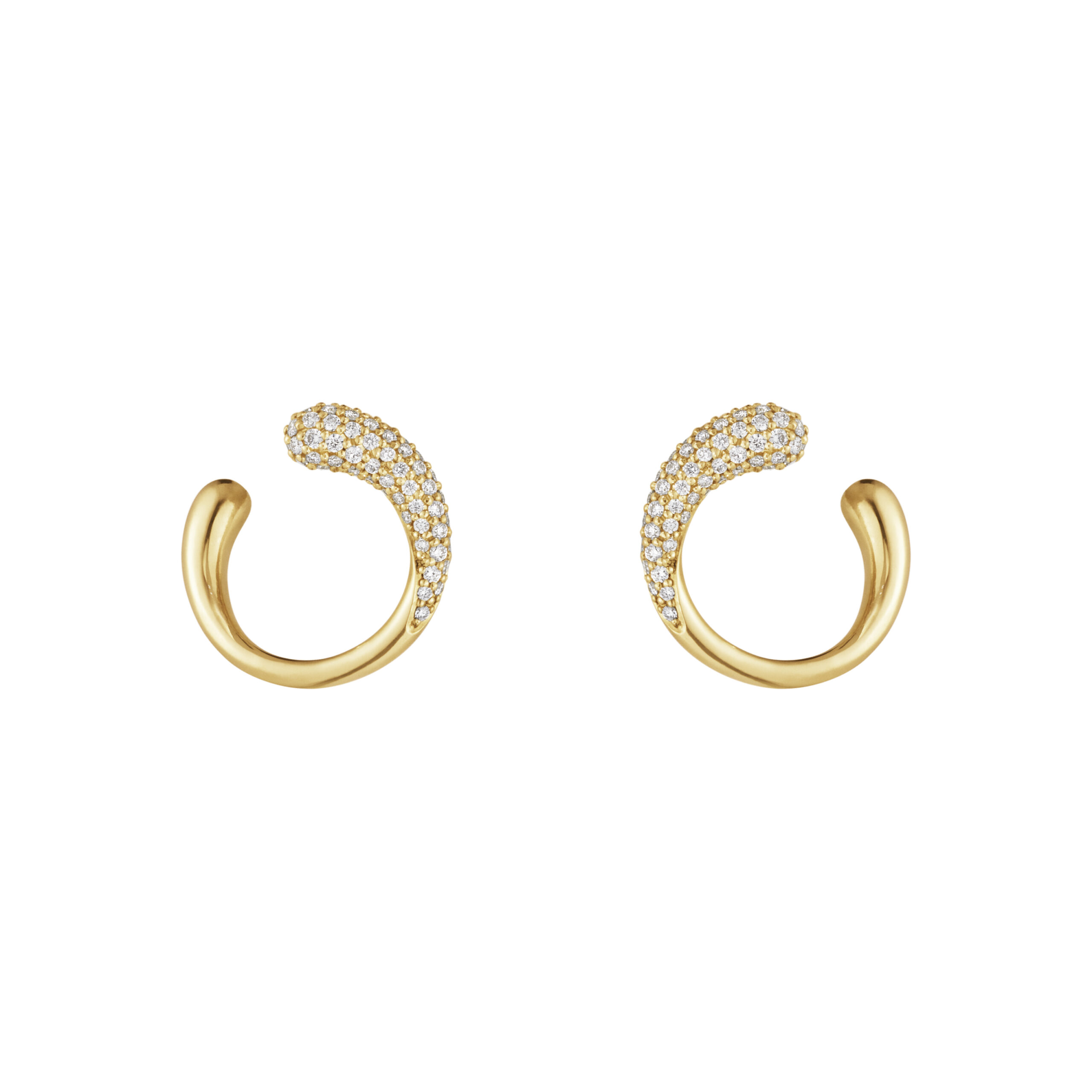 Georg Jensen Mercy ørestikker i guld med brillanter