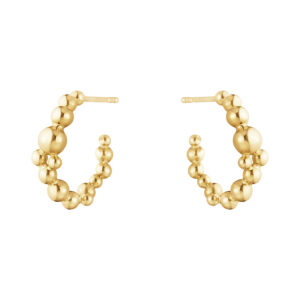 Georg Jensen Moonlight Grapes øreringe 1551F i 18 kt. guld, Ø 18 mm