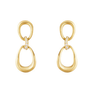 Georg Jensen Offspring 1433B øreringe i 18kt guld med diamant