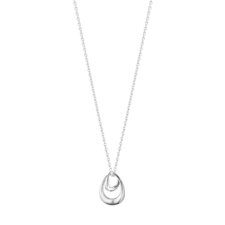 Georg Jensen Offspring sølv halskæde med vedhæng