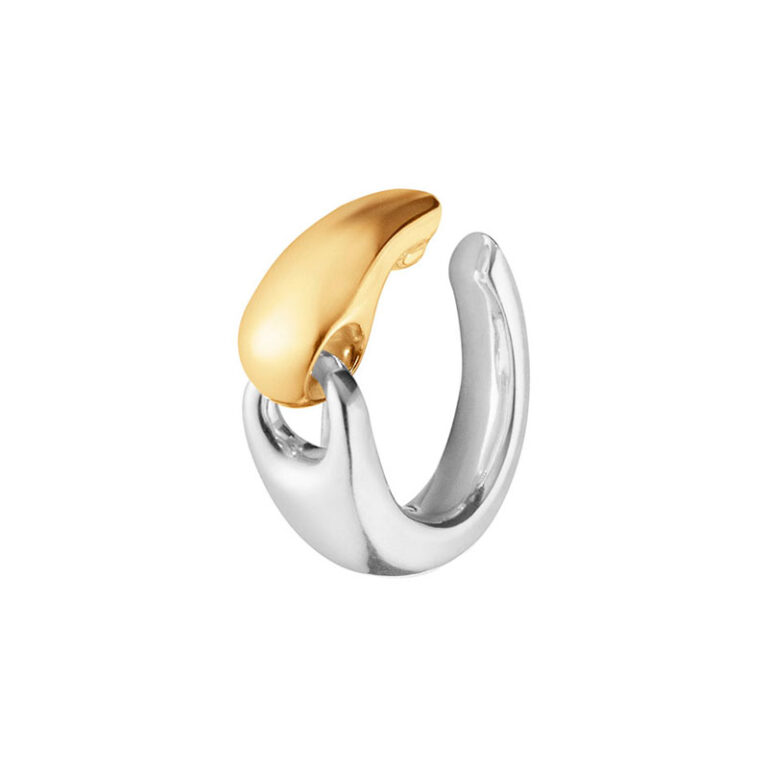 Georg Jensen Reflect earcuff 652G i sølv og 18 kt. guld -1 stk.
