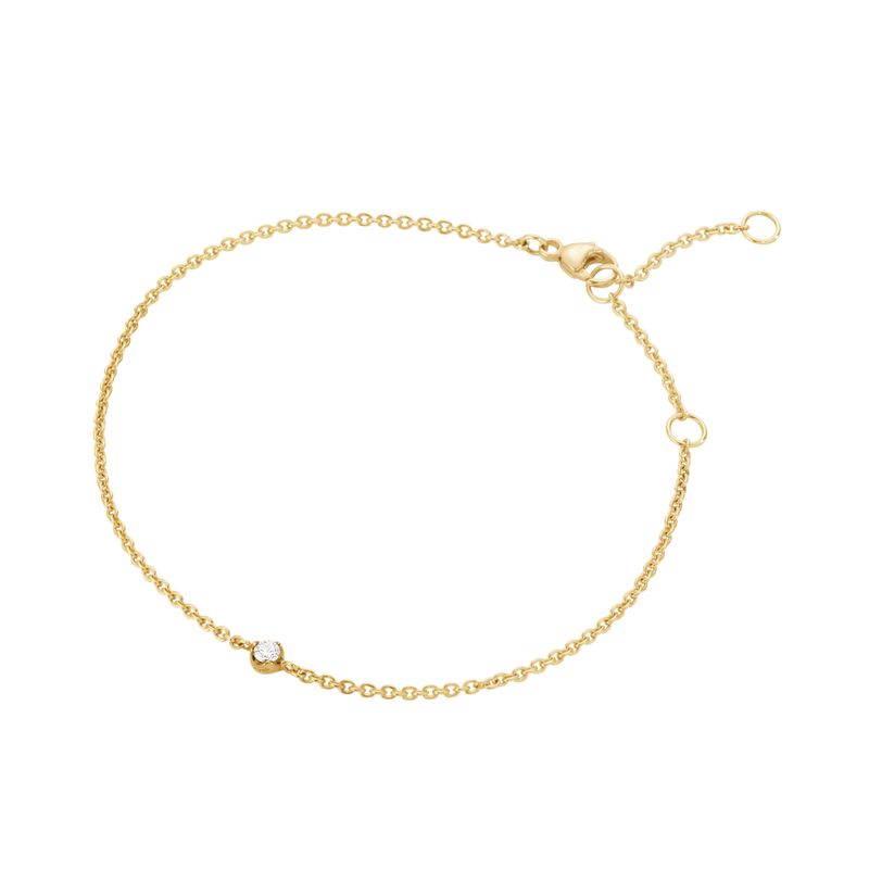 Georg Jensen Signatur Diamond 18 kt. guld armbånd med brillant 0,05ct