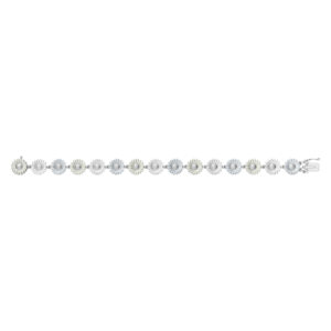 Georg Jensen x Stine Goya Daisy Marguerit armbånd, hvid/beige