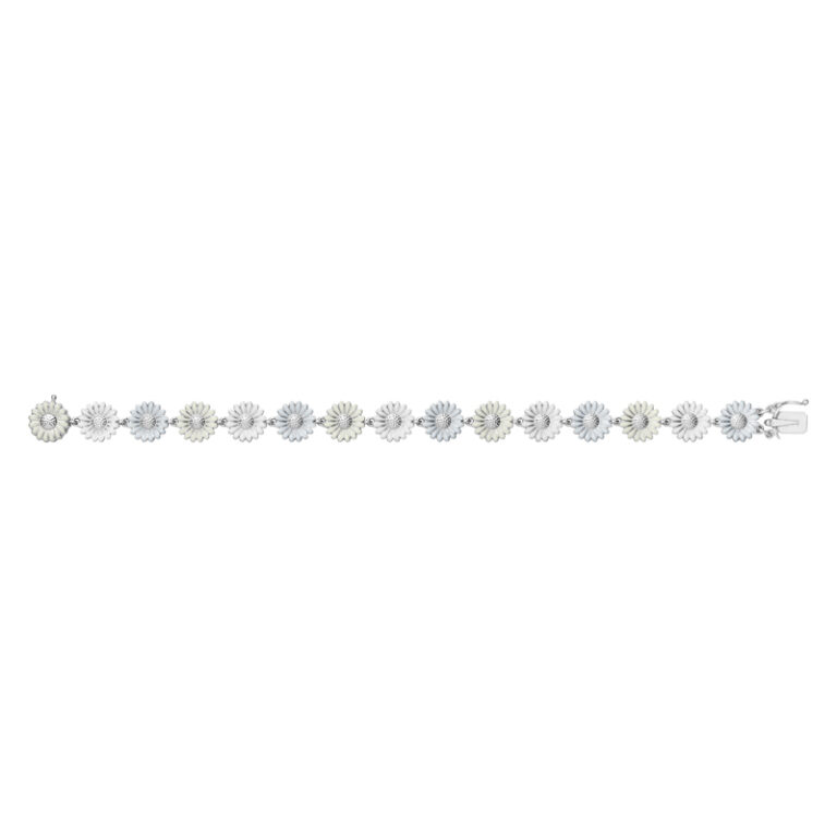 Georg Jensen x Stine Goya Daisy Marguerit armbånd, hvid/beige Marguerit armbånd
