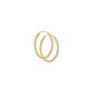 Guld Creoler - Oval 19x28 - 8 kt