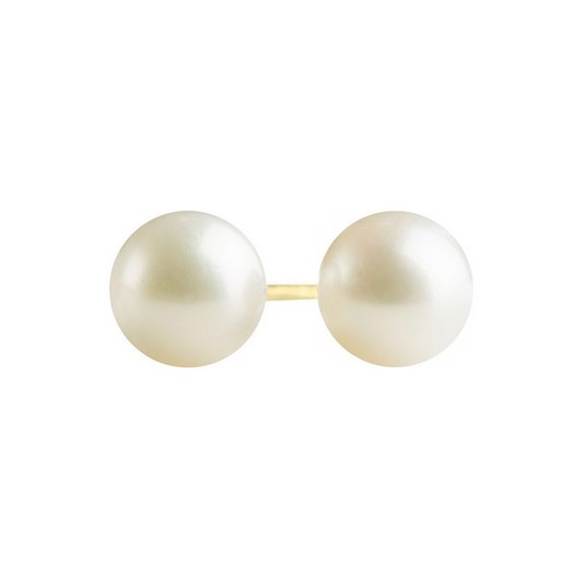 Guld perle øreringe i 8 karat guld - Ø6 mm
