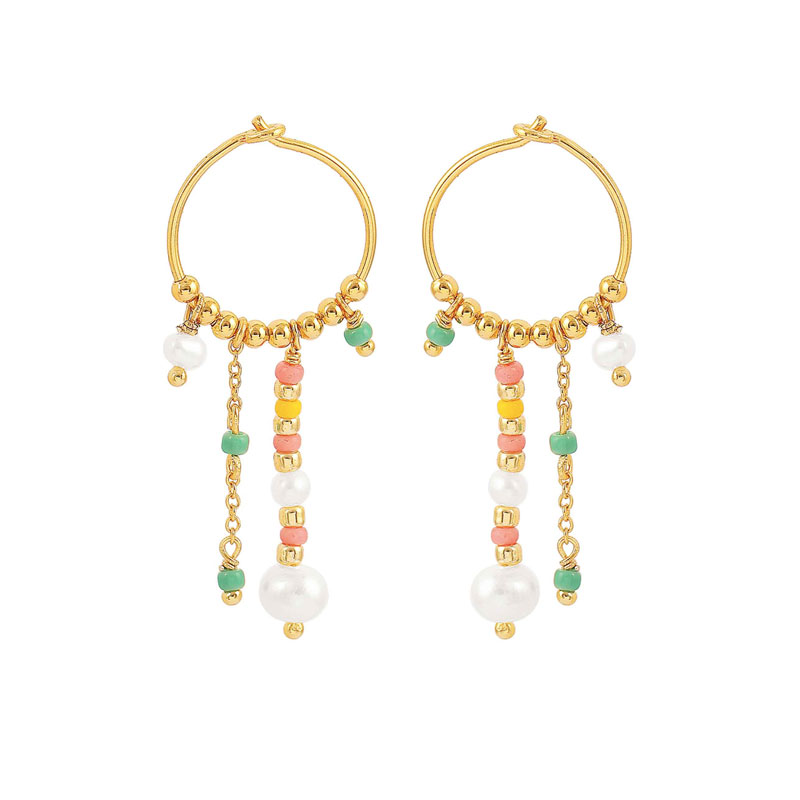 HULTQUIST Aurora forgyldte øreringe