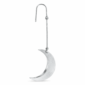 Half Moon hængeørering - sølv