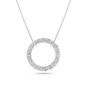 Halskæde Bellina - 14 kt guld el. hvidguld 1.90 ct TW G-H VS lab-grown diamanter