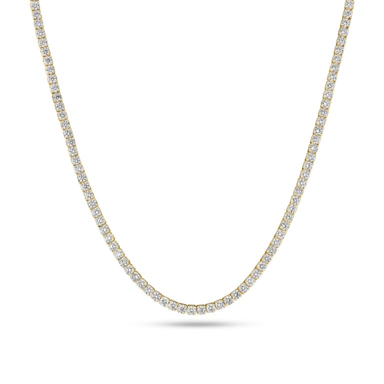 Halskæde Diamante Tennis - 14 kt guld el. hvidguld 14.88 ct TW G-H VS lab-grown diamanter