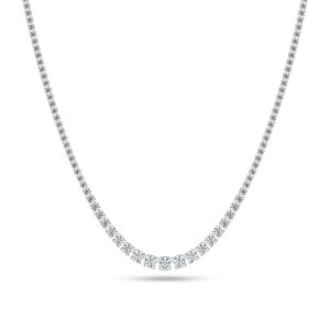 Halskæde Diamante Tennis Altro - 14 kt. guld el. hvidguld 11.45 ct TW G-H VS lab-grown diamanter