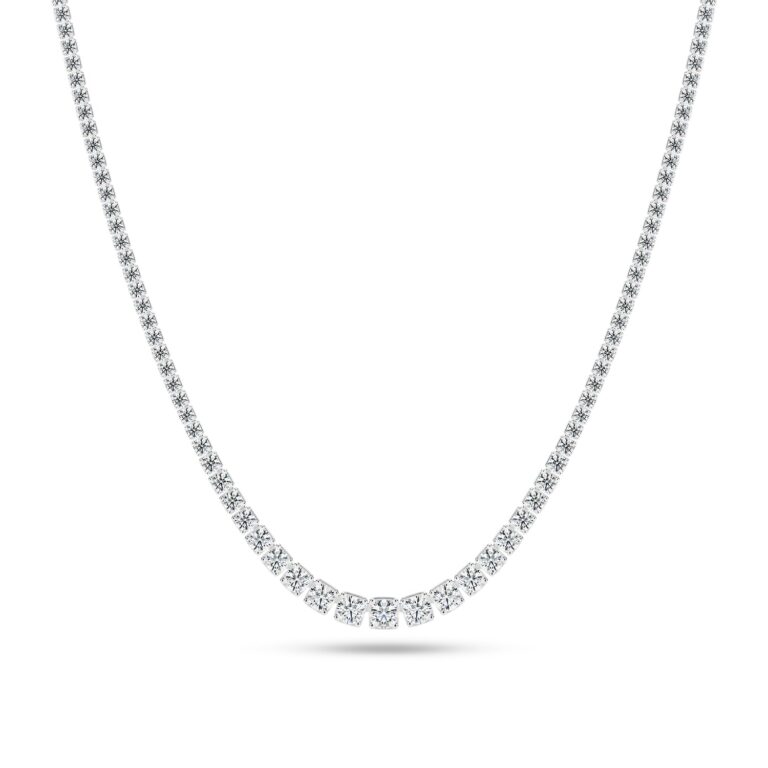 Halskæde Diamante Tennis Altro - 14 kt. guld el. hvidguld 11.45 ct TW G-H VS lab-grown diamanter