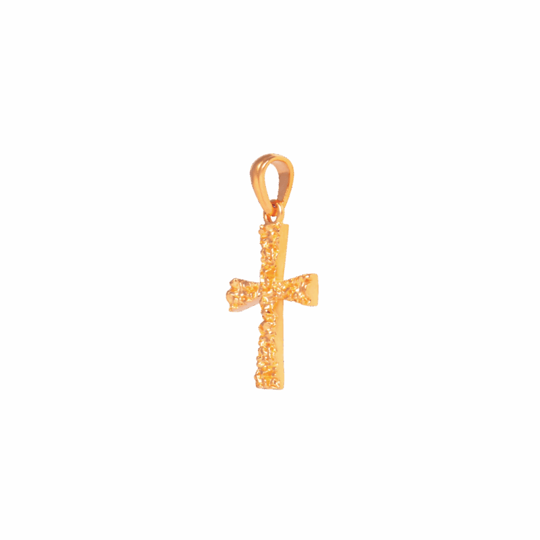 Harper vedhæng - forgyldt