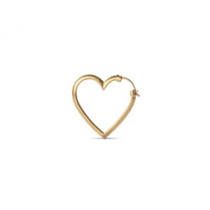 Heart Of Love Ørering 1pc | Forgyldt Fra Jane Kønig