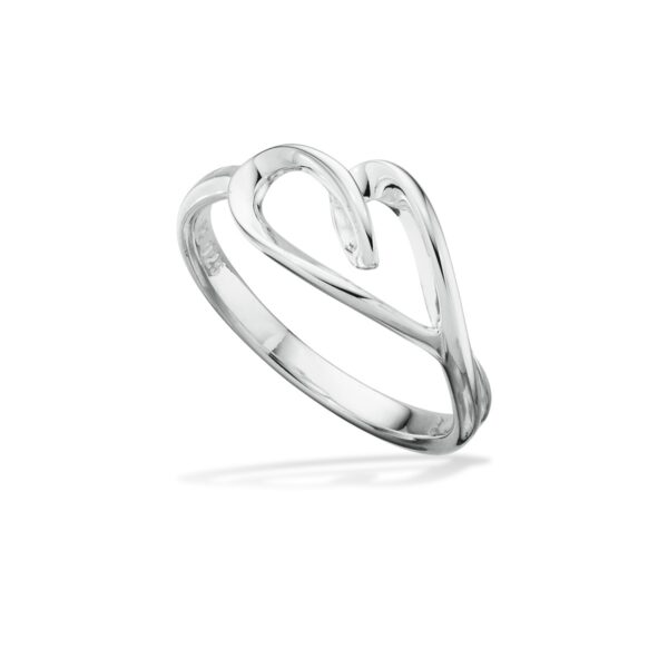 Hjerte Sterling Sølv Ring fra Scrouples 728912