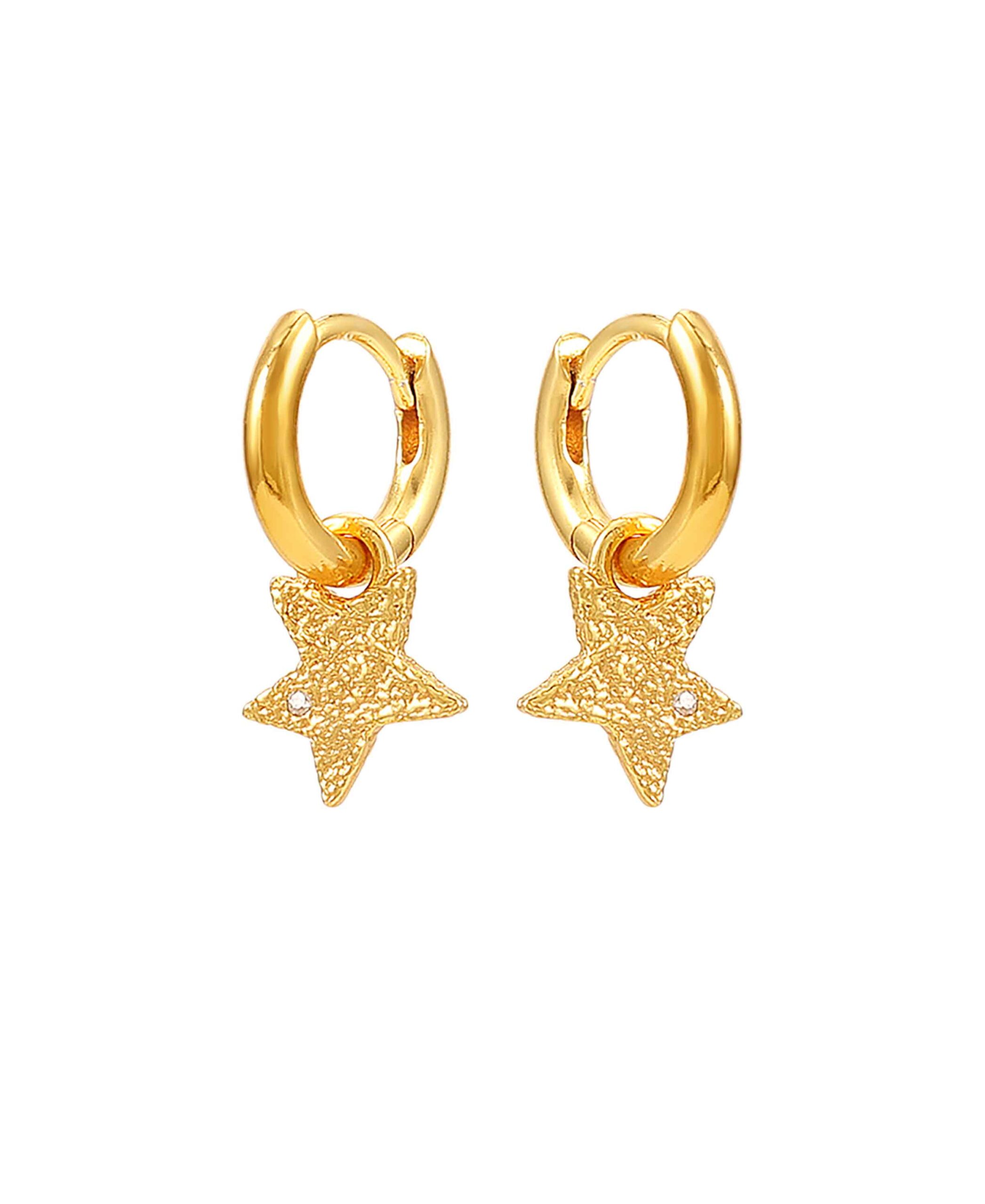 Hultquist Astra øreringe i forgyldt med stjernevedhæng