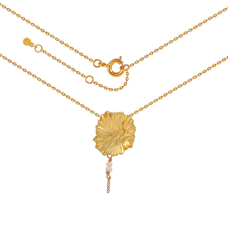 Hultquist Dagmar forgyldt halskæde med perler