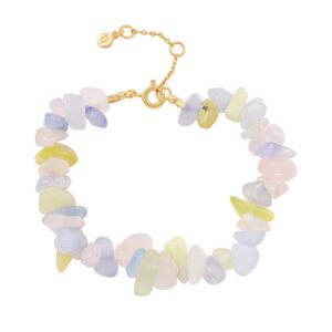 Hultquist Dusty rainbow armbånd i forgyldt