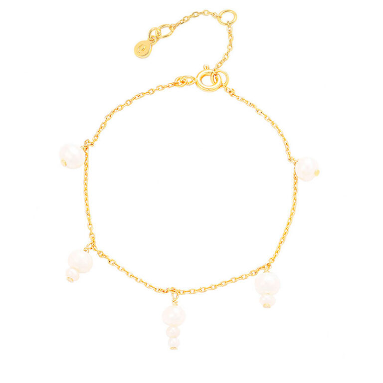 Hultquist Esther forgyldt armbånd med perler