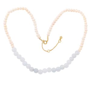 Hultquist Evelyn pearl halskæde i forgyldt med perler