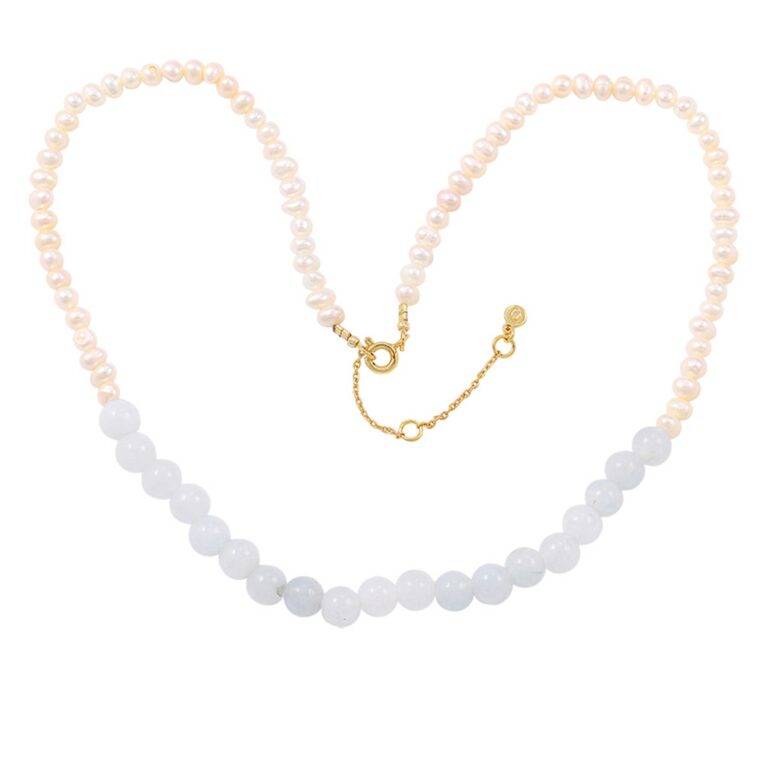 Hultquist Evelyn pearl halskæde i forgyldt med perler