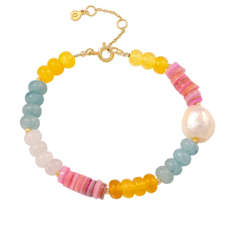 Hultquist Holiday armbånd i forgyldt med perler