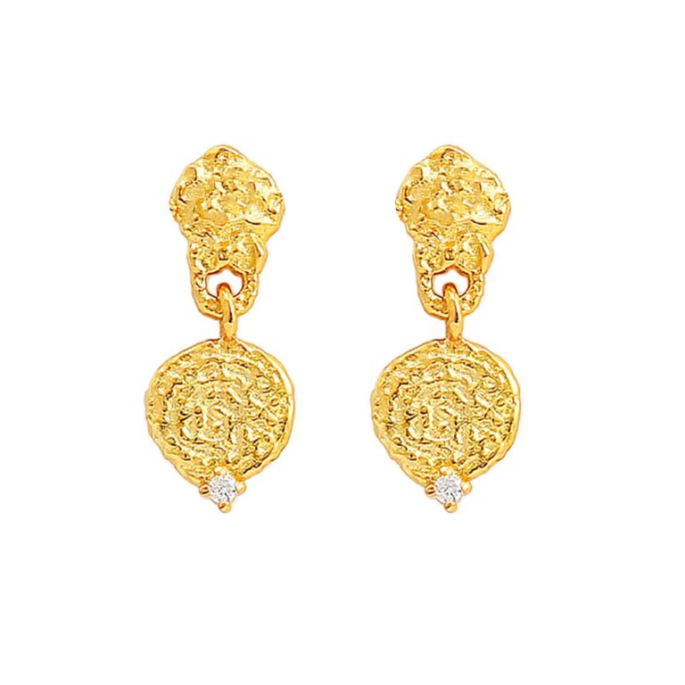 Hultquist Josephine øreringe i forgyldt med krystaller