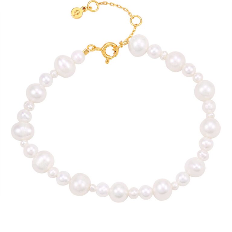 Hultquist Josephine Forgyldt Perlearmbånd