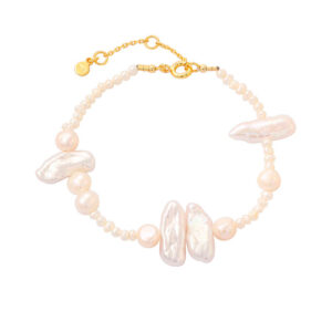 Hultquist Vera forgyldt armbånd med perler