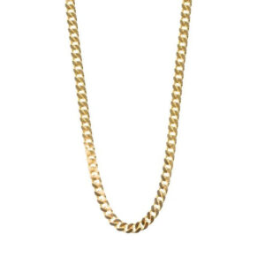 IX Chunky Curb halskæde - forgyldt
