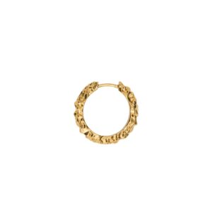 IX Crunchy Edge ørering - forgyldt