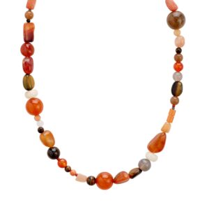 Iris halskæde - forgyldt/multi