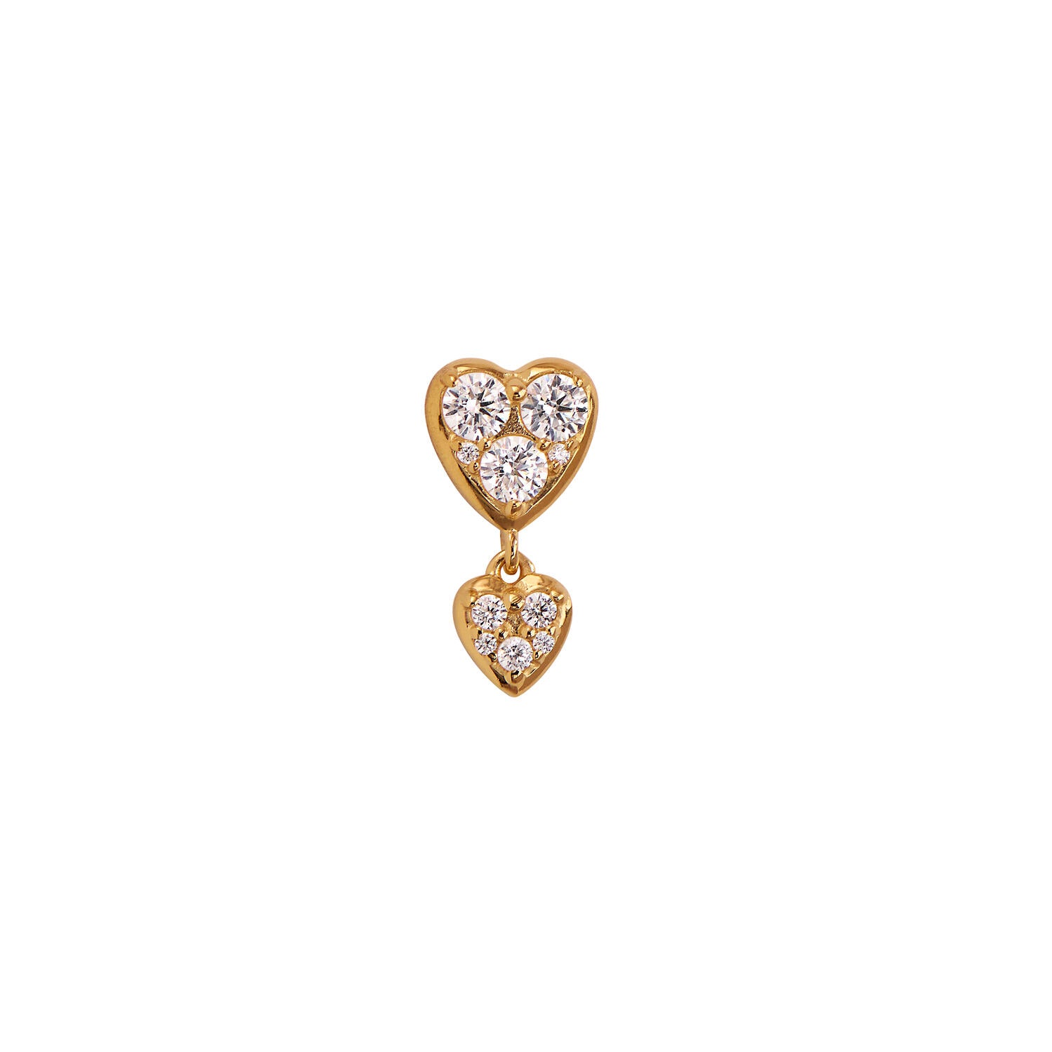 J'adore Two Petit ørering - forgyldt