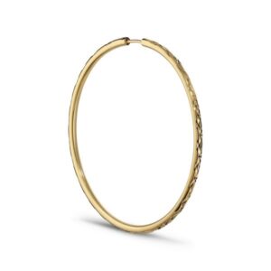 Jane Kønig - LIMITED EDITION Big Envision hoops i forgyldt sterlingsølv*