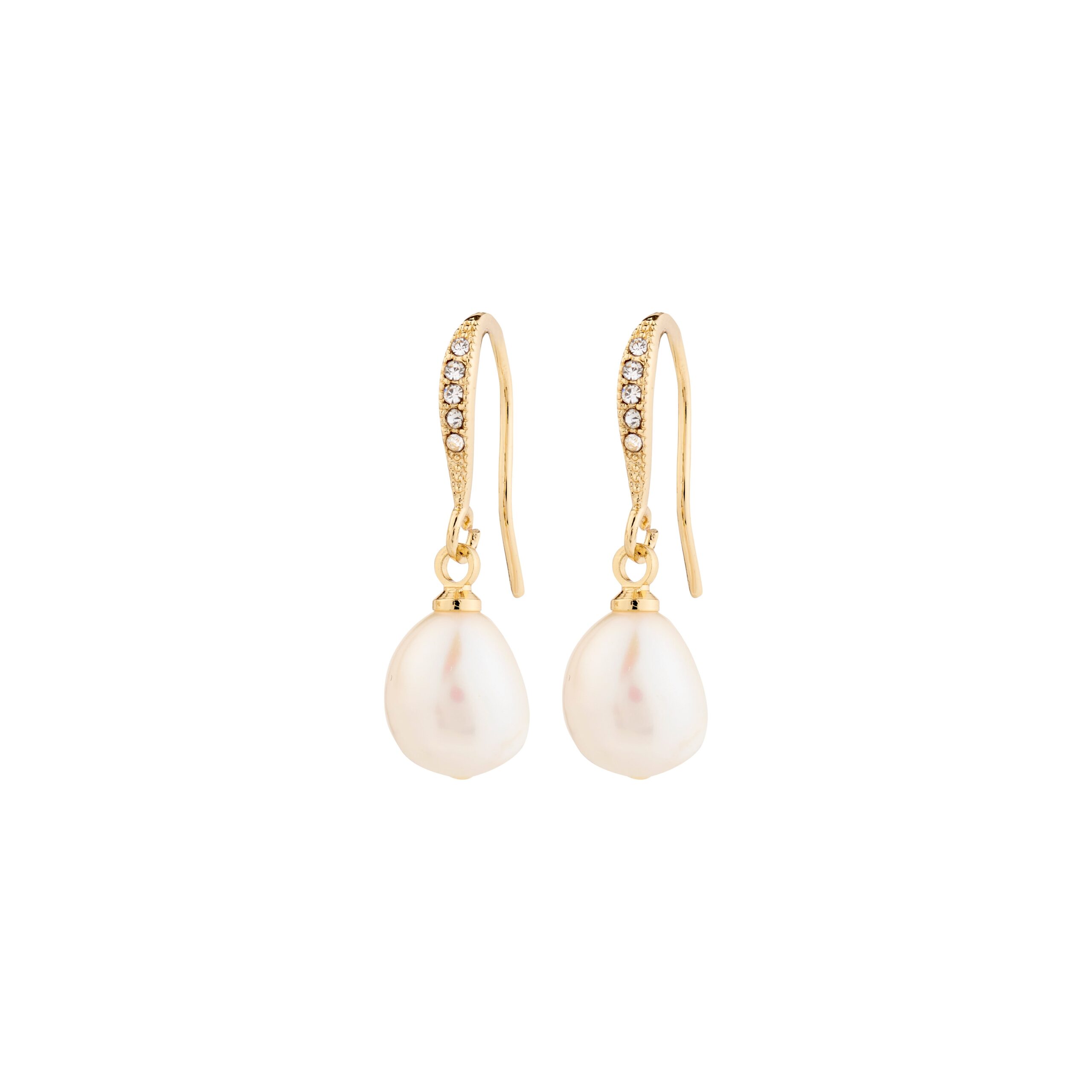 Jasmin Pearl øreringe - forgyldt