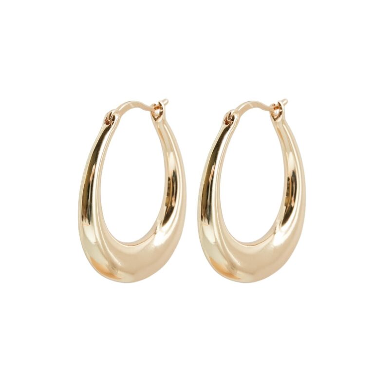 Jenni hoops, medium - forgyldt