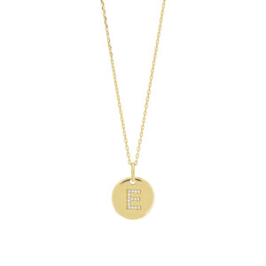 Joanli EllaNor forgyldt E halskæde, 45 cm