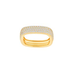 Joanli KOSANOR forgyldt ring med cubic zirkonia