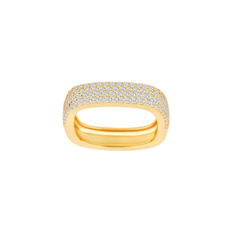 Joanli Nor KosaNor Guldbelagt Silver Ring med Cubic Zirkonia Forgyldte ringe