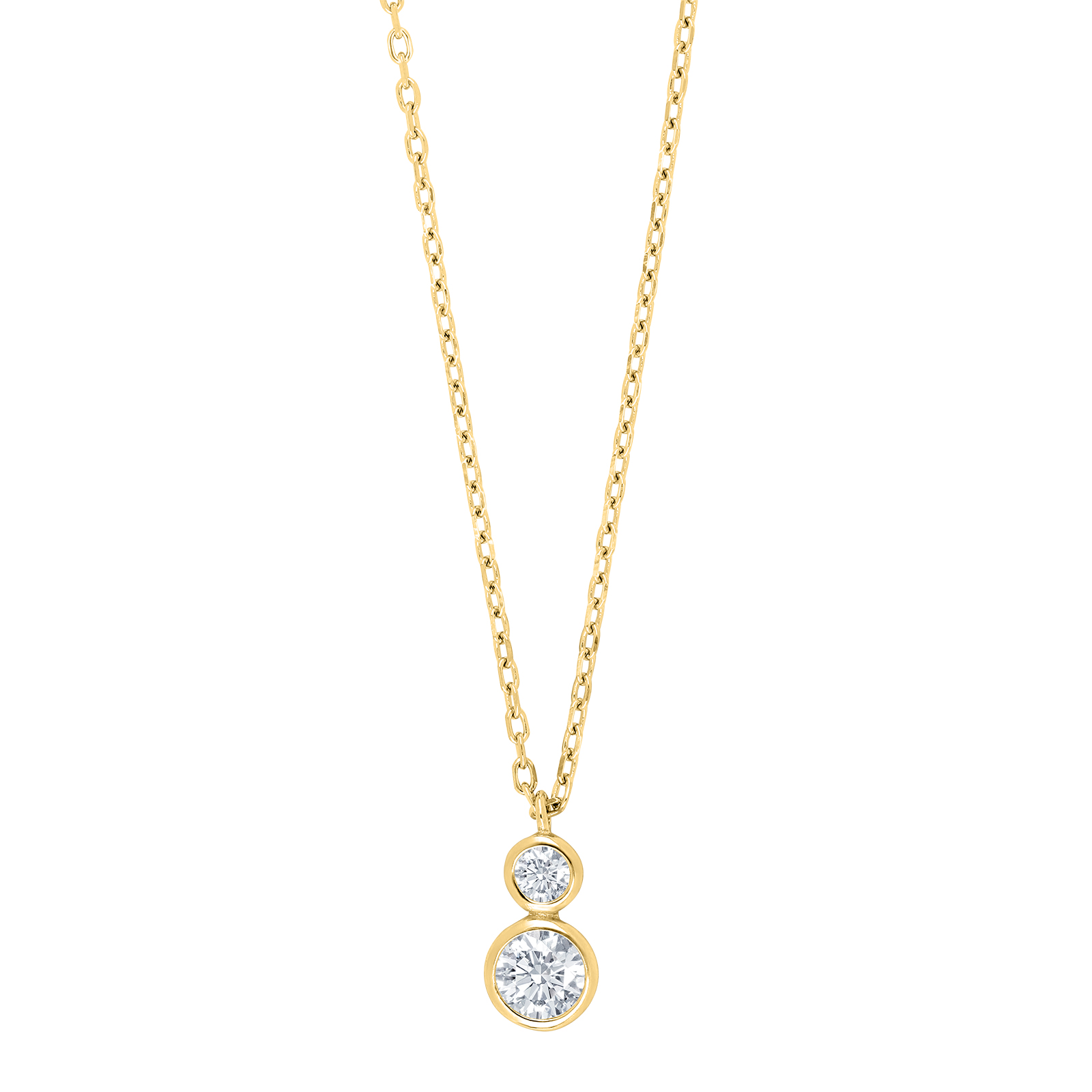 Joanli Nor IdaNor halskæde med vedhæng i forgyldt sølv med cubic zirkonia