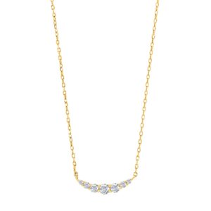 Joanli Nor LindaNor halskæde i forgyldt sølv med cubic zirkonia