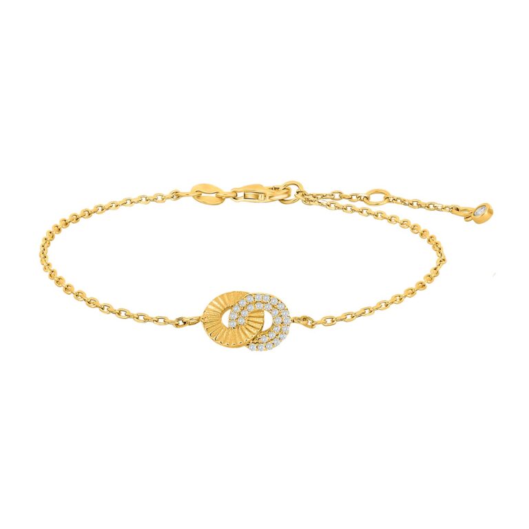 Joanli Nor NinaNor armbånd i forgyldt med zirkon