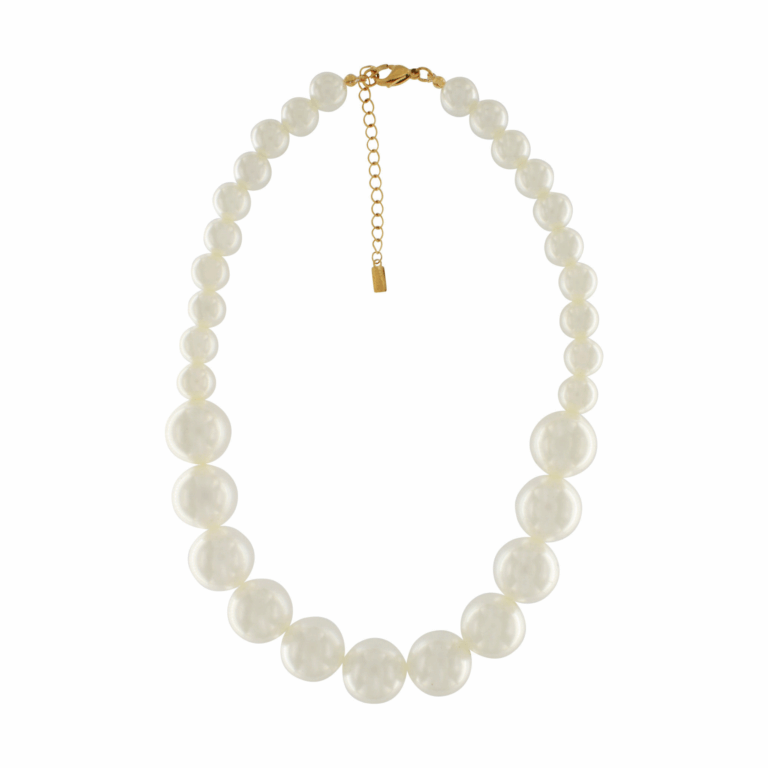 Joy Short Mega perlehalskæde - forgyldt