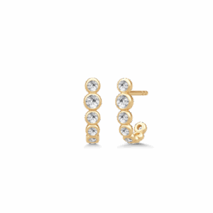 Julie Sandlau Grace Curve ørestikker i forgyldt