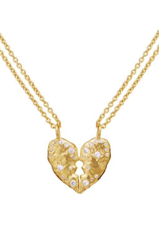 Keeper halskæder, forgyldt - 2 stk.